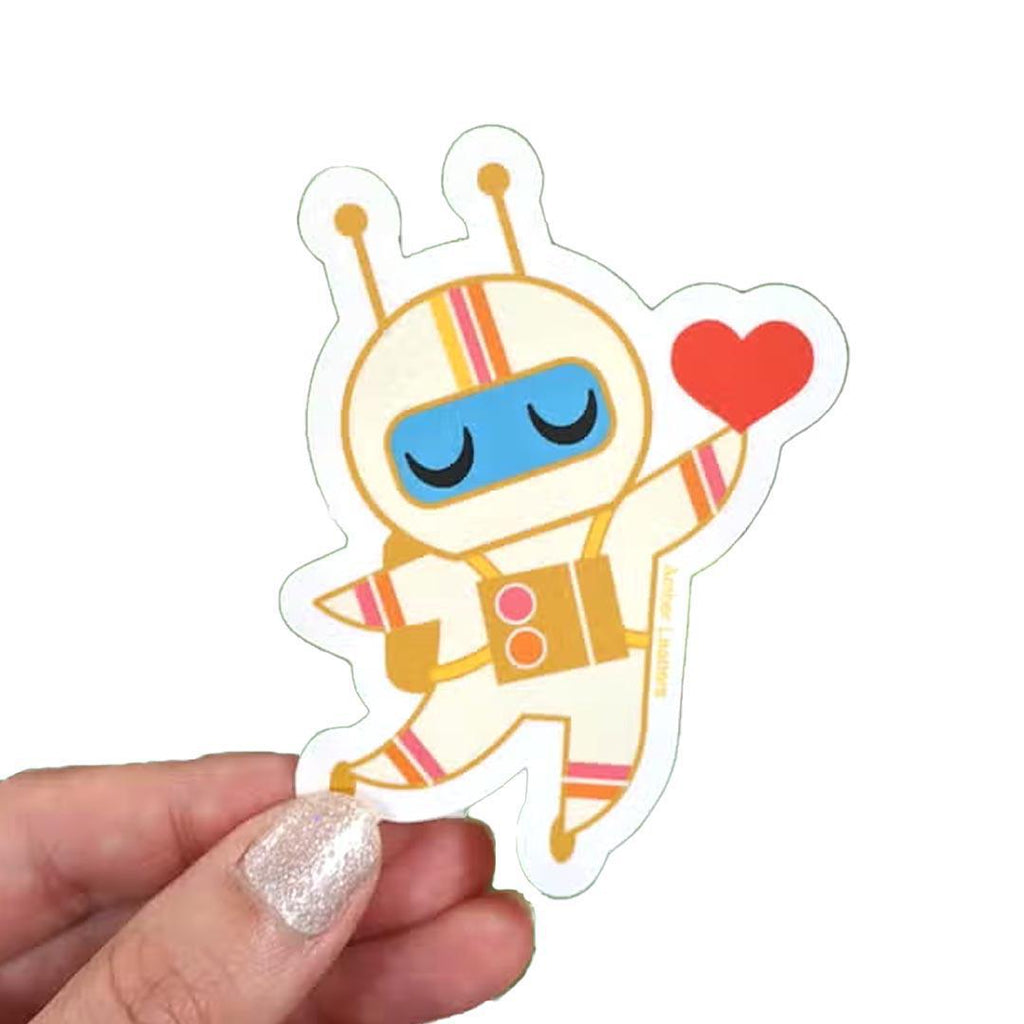 Sticker - You Have My Heart Astronaut by Amber Leaders Designs