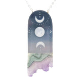 Necklace - Jasper Moons Crystal (Sterling Silver) by Fernworks, image 8 of 8