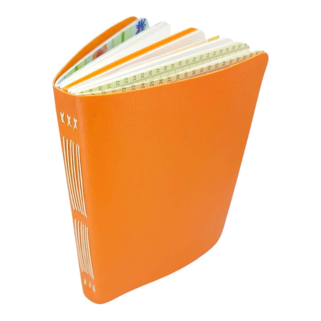 Journal - Orange Mixed Paper Notebook (Large or Small) by Original Brooks