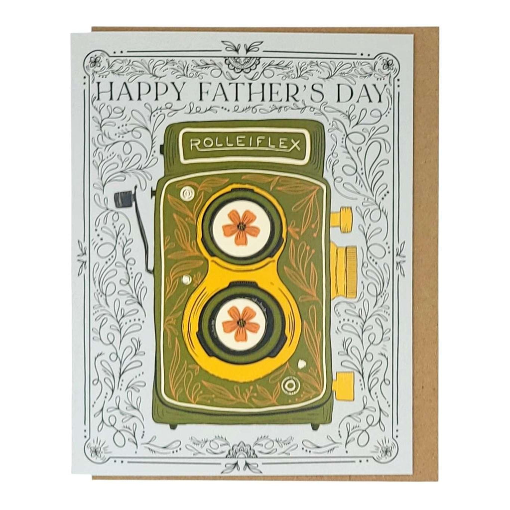 Card -  Fathers Day - Best Memories Vintage Camera by Amicreative