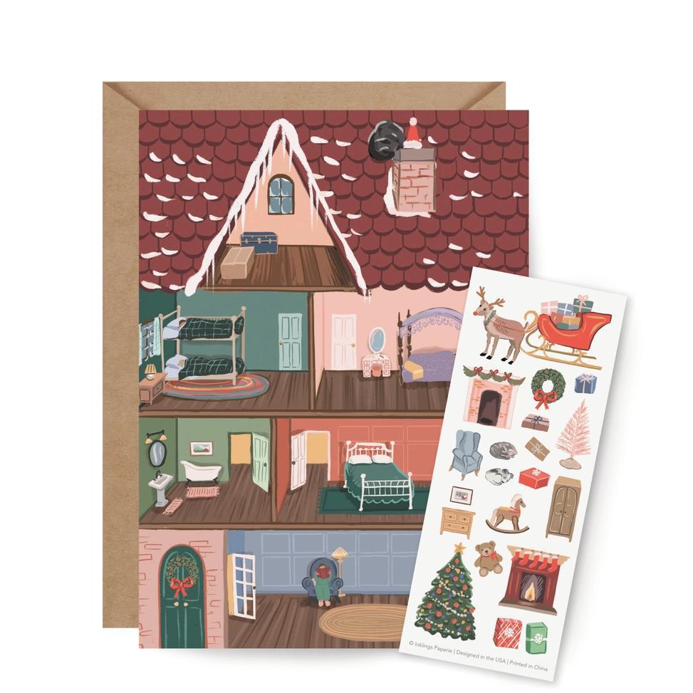 Card - Holiday - Holiday House by Inklings Paperie