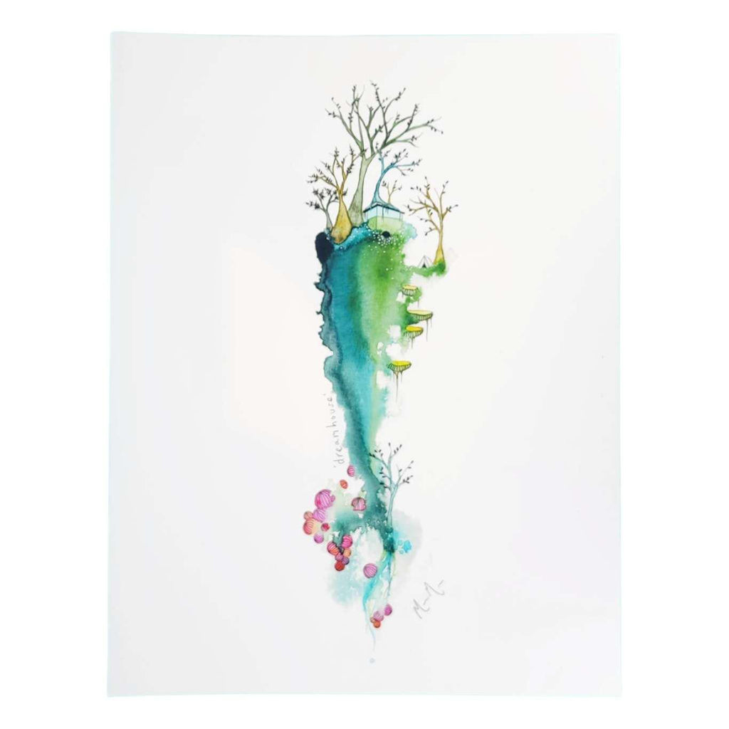 Art Print -  8.5 x11 Dreamhouse Art Print by Melissa Moss Art