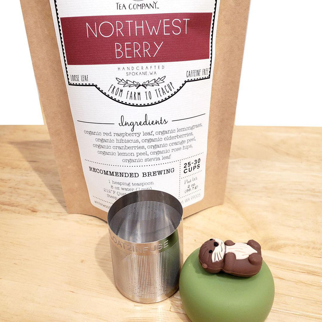 Gift Bundle – Northwest Berry Tea & Otter Infuser Set