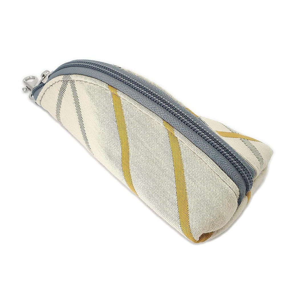 Accessory - Clip On Padded Eyeglass Case (Yellow Gray Geometric) by Crystalyn Kae