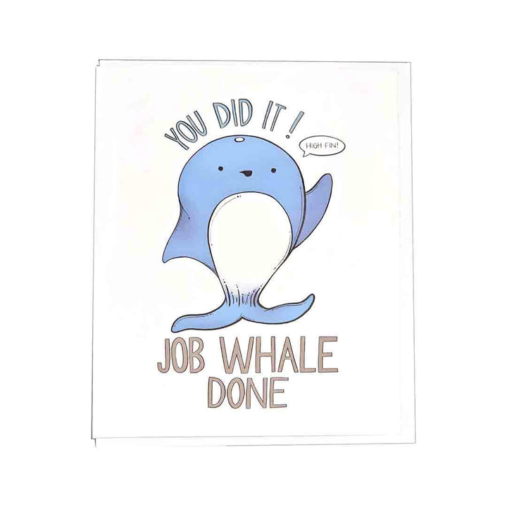 Card - Congratulations - Job Whale Done! by World of Whimm