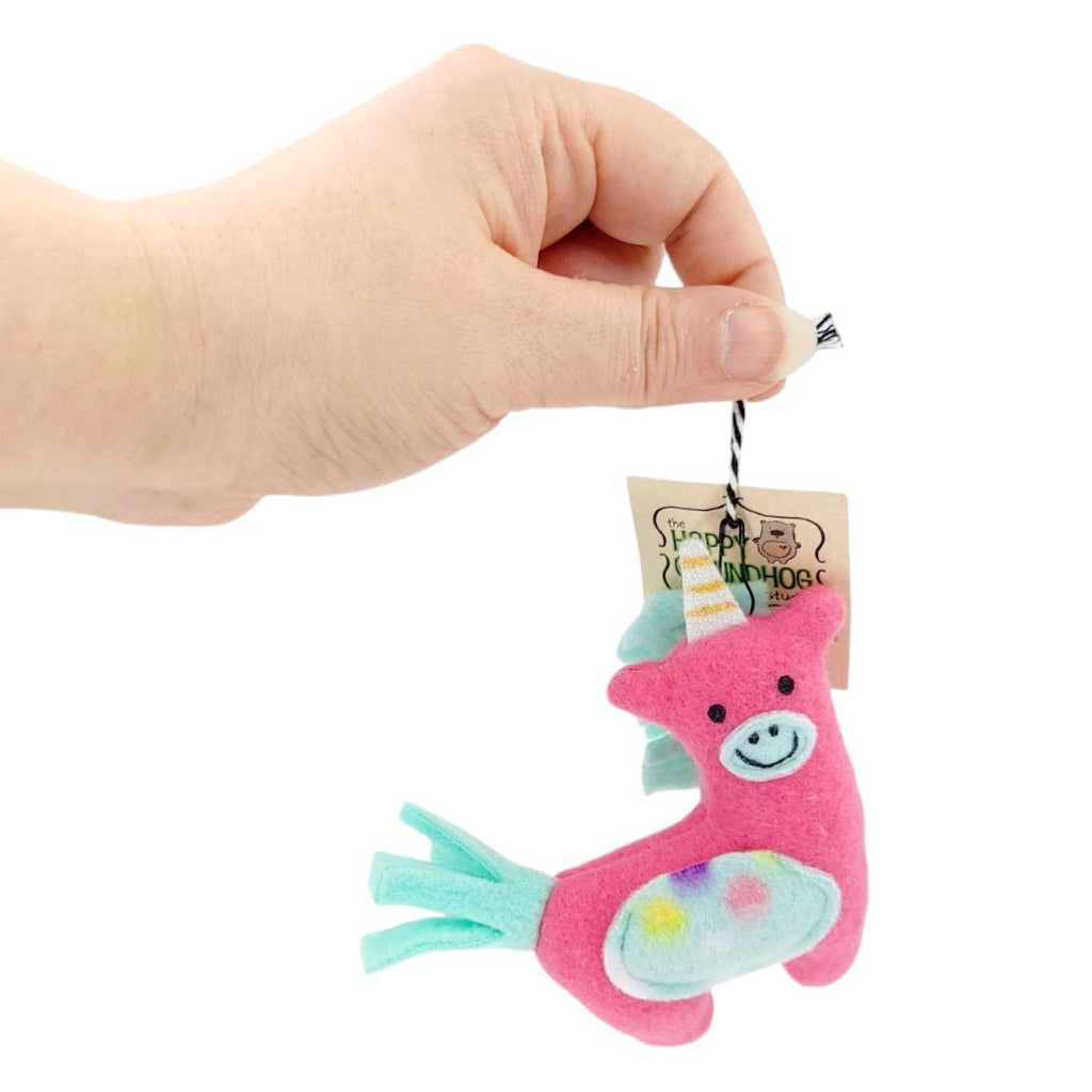 Ornament - Unicorn (Pink) by Happy Groundhog Studio