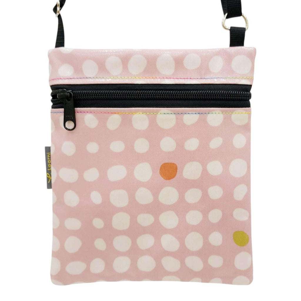Bag - Small Crossbody (White Polka Dots on Pink) by Laarni and Tita