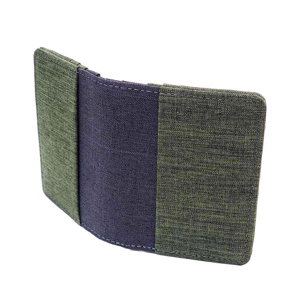 Vertical Bifold Wallets - Gray Canvas Fabric (Assorted Colors) by Hold Supply Company