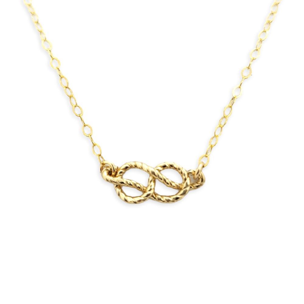Necklace - Sailor's Knot 14k Yellow Gold-fill by Foamy Wader