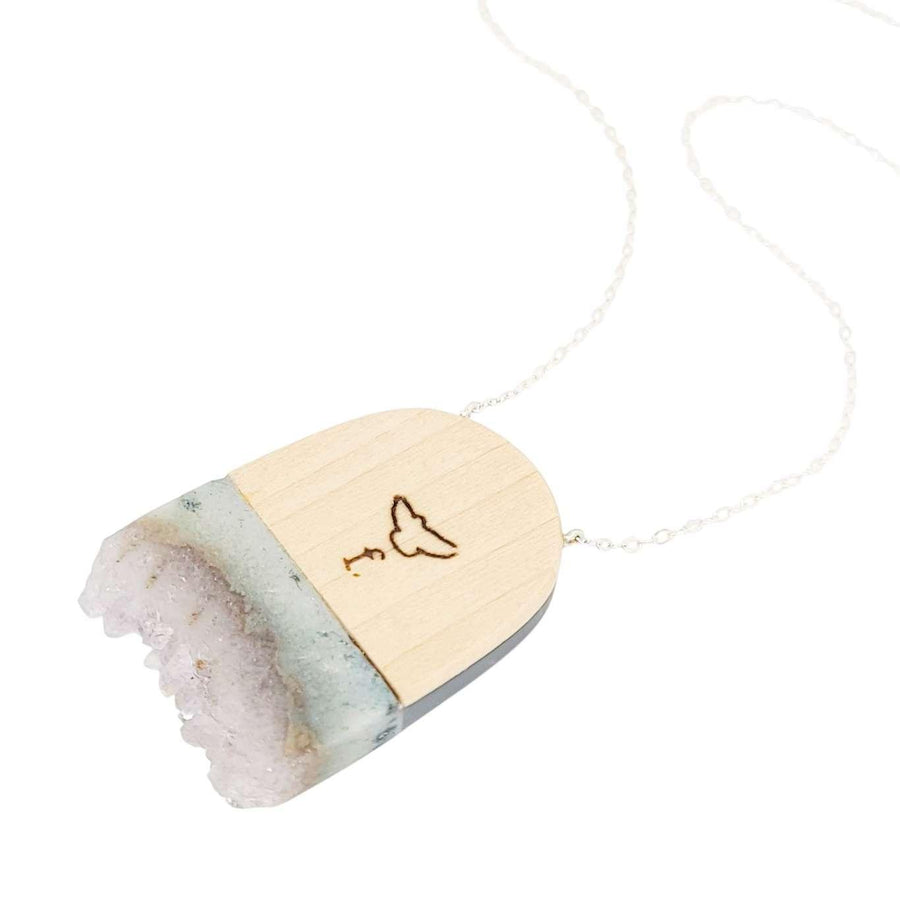 Necklace - Rays Crystal (Sterling Silver) by Fernworks, image 6 of 7