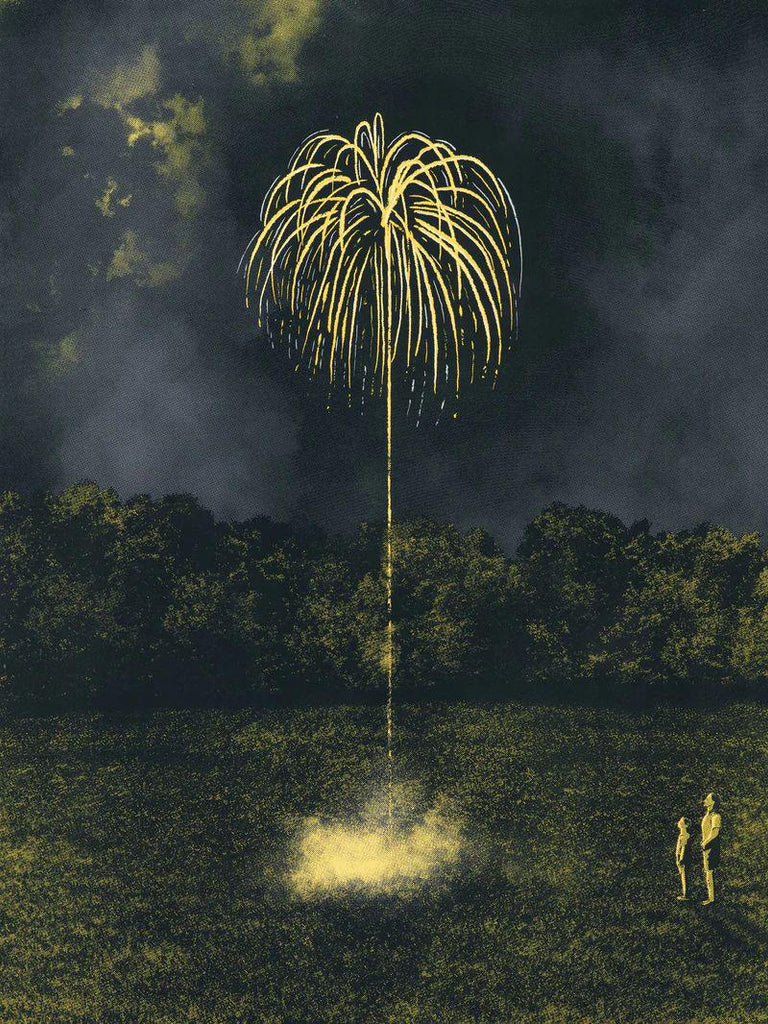 Glow in the Dark Art Prints - 18x24 - Fireworks by Arsenal Handicraft