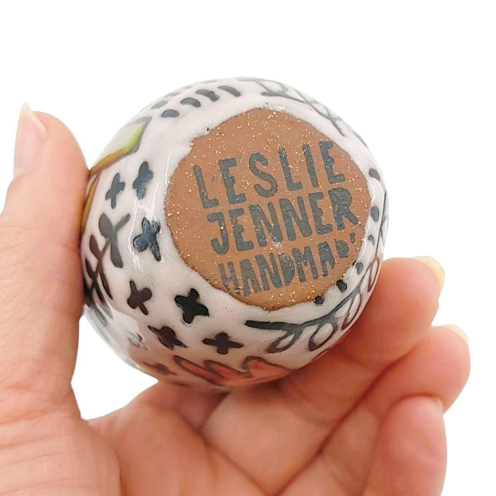 Mini Vase - Flying Birds (Pinks and Purples) by Leslie Jenner