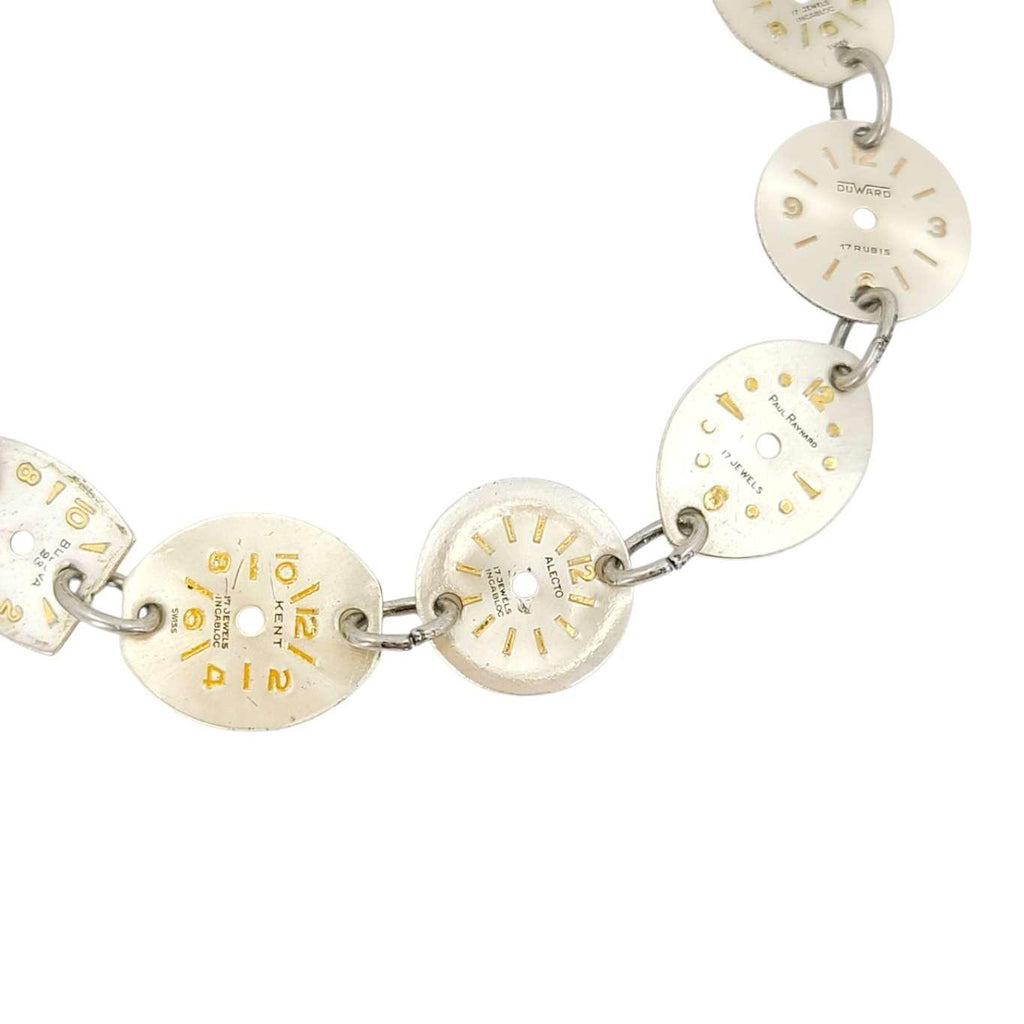 Bracelet - Single Strand Watch Dials (Antiqued Steel) by Christine Stoll | Altered Relics