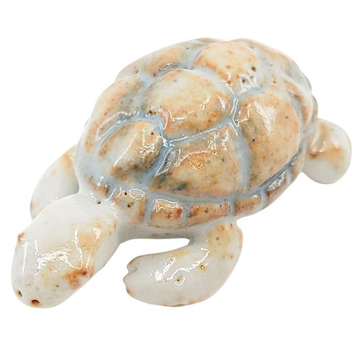 Collectible - Tea Pet Figurine (Orange Turtle) by Mist Ceramics