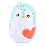 Plush Toy - Small Penguin (Mint with Coral Heart) by Moyo Workshop, image 6 of 6