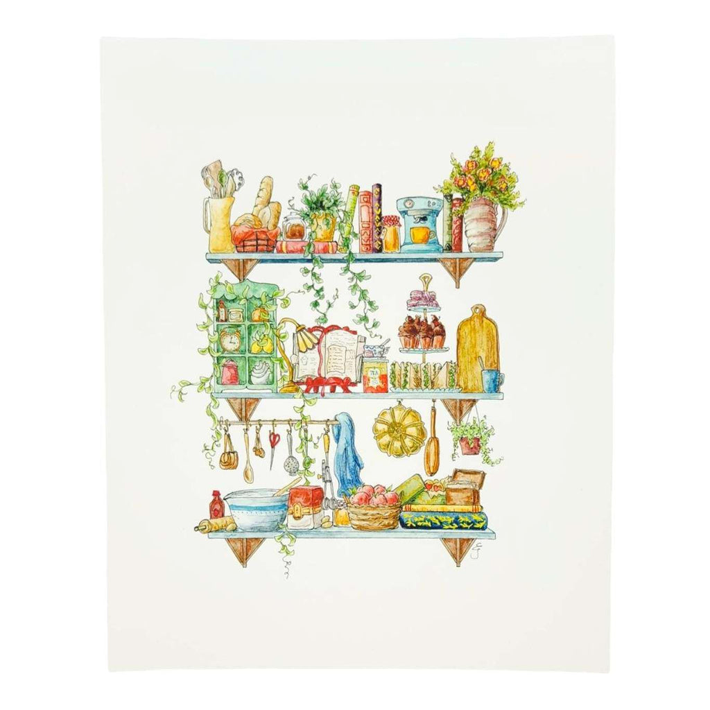 Art Print - 8x10 - The Baker's Shelves by Lizzy Gass