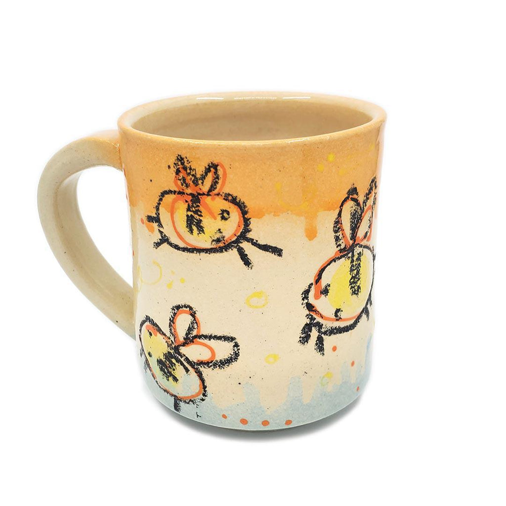 Mug - 12 oz - Scribble Bee Mug by Dwadlings