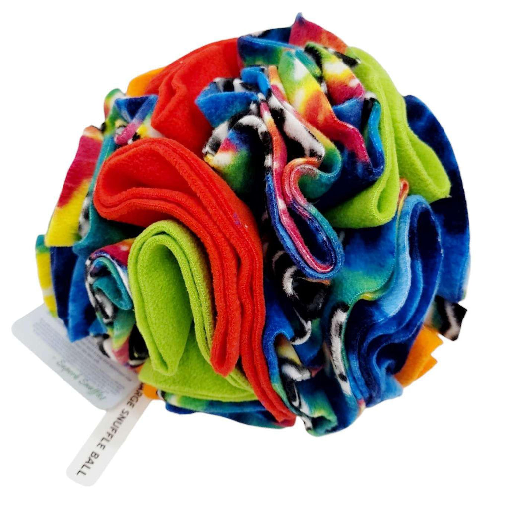 Pet Toy - 10 in - Large Snuffle Ball (Asst Color Combos) by Superb Snuffles