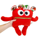 Plush - 14in - Large Chomper Buddy (Red Xmas Cocoa) by Peek A Boo Plush, image 2 of 7