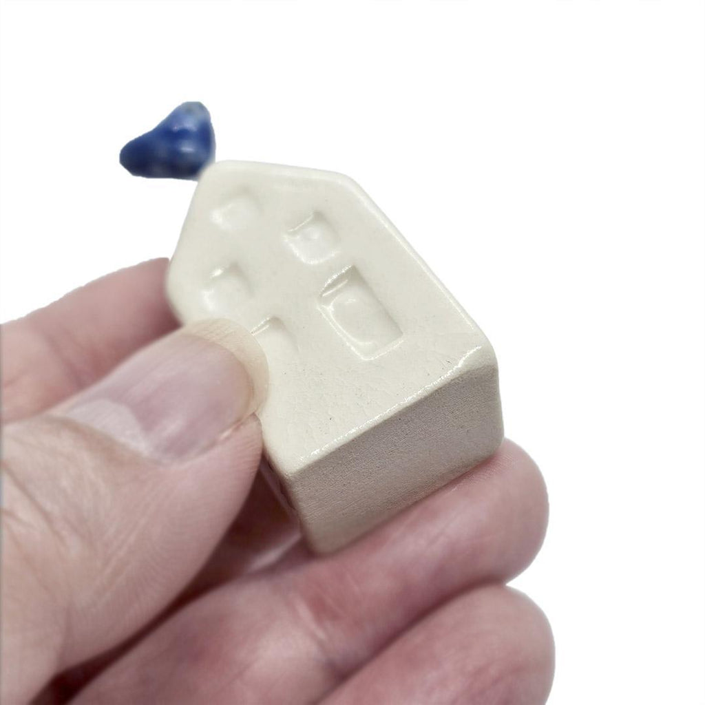 Tiny Pottery House - White with Bird (Assorted Colors) by Tasha McKelvey