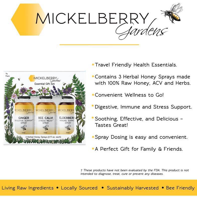 Herbal Honey Spray - Essential Gift Box (Set of 3) by Mickelberry Gardens