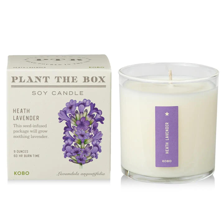 Candle - Heath Lavender with Plantable Box by KOBO