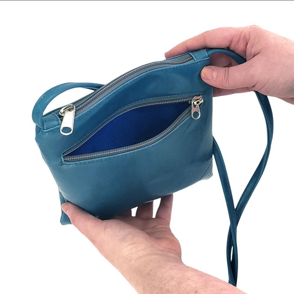 Bag - Cha Cha Tall Adjustable Small Cross Body (Teal) by Crystalyn Kae