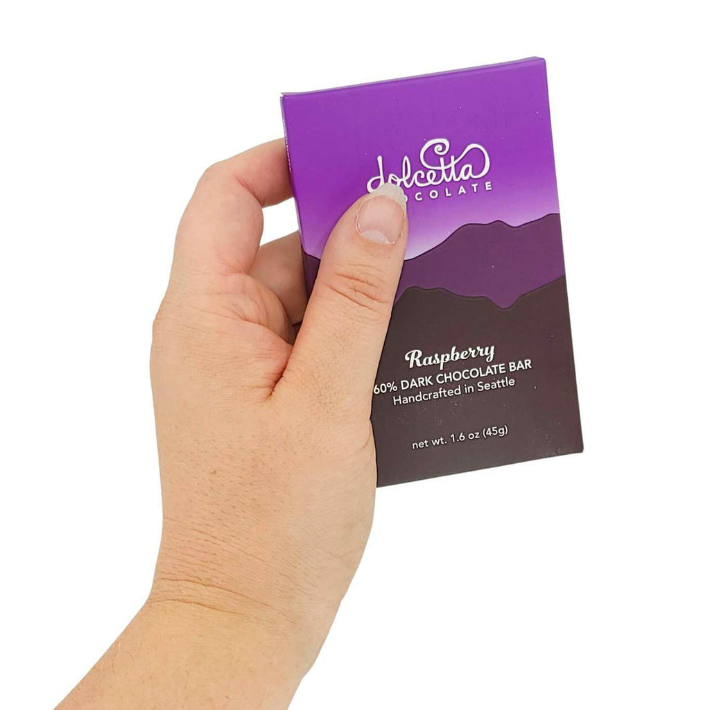 Bar - Raspberry (60% Dark Chocolate) by Dolcetta Artisan Sweets