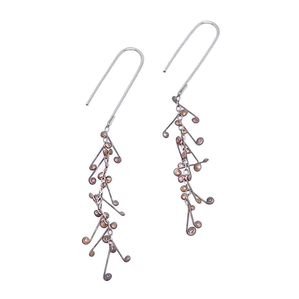 Earrings - Foliage (Oxidized Silver) by Verso