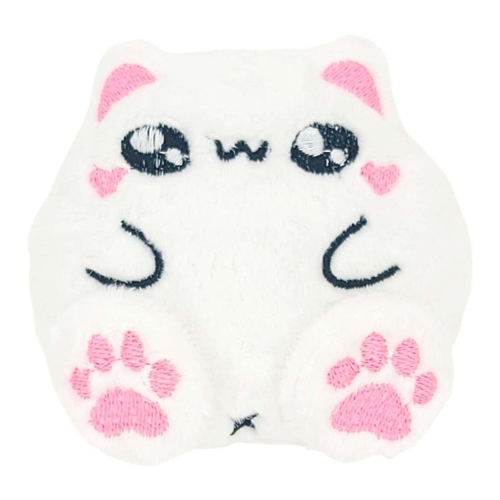 Keychain - Plush Cat (White) by Kawaii Hair Candy