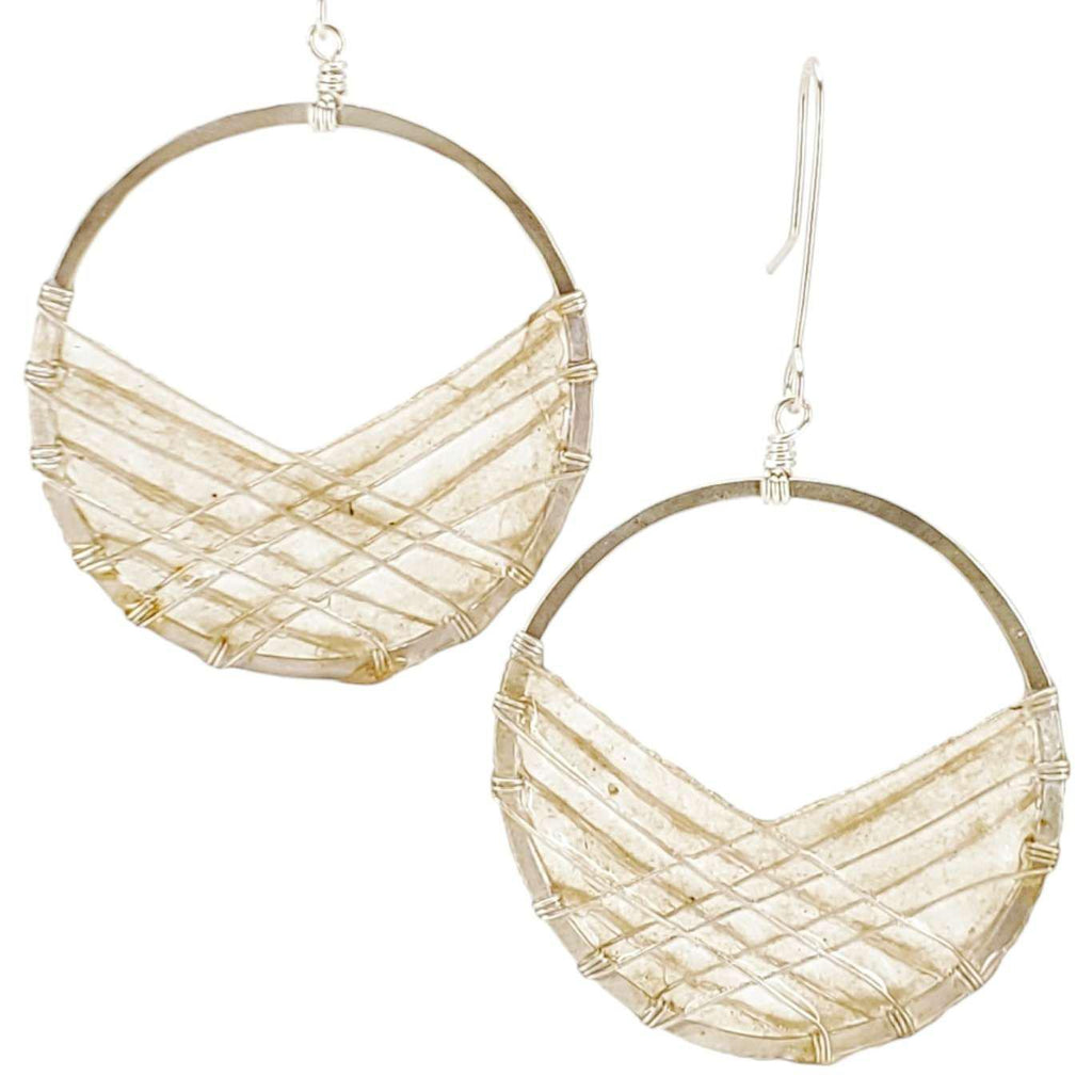 Earrings - Silver Bird's Nest (Assorted Colors) by Verso