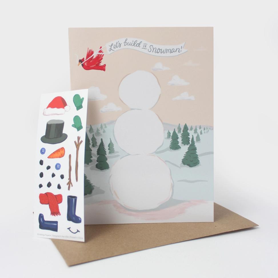 Card - Holiday - Build a Snowman by Inklings Paperie