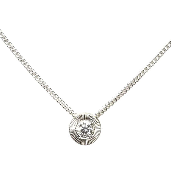 Necklace - Small Aurora (Diamond, Sterling Silver) by Corey Egan