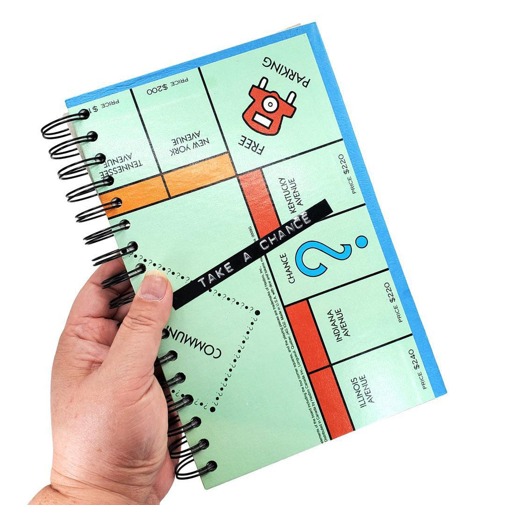 Journal - Vintage Real Estate Game (Take a Chance) by Crafty Earth Monkey