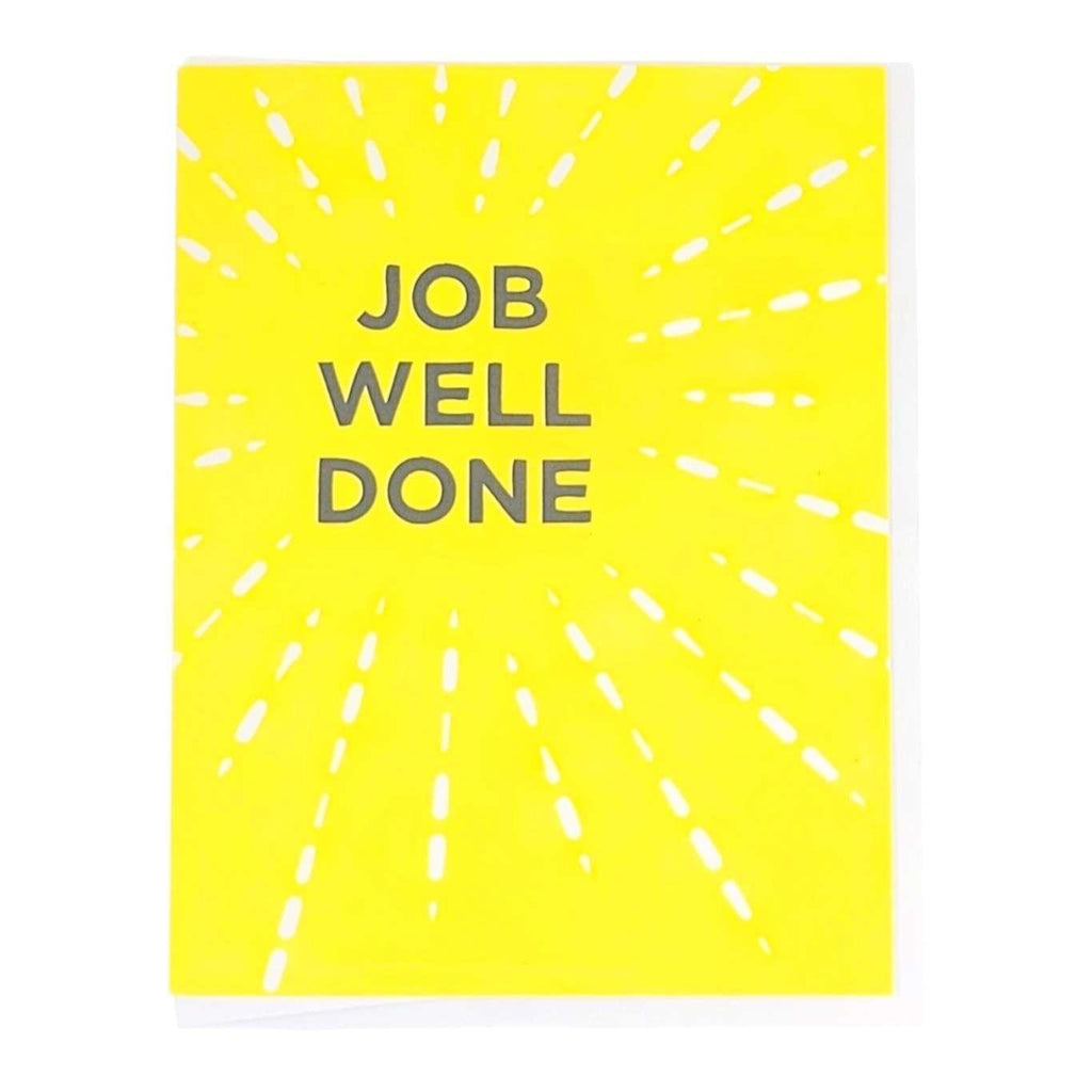 Card - Congratulations - Job Well Done Sunburst by Graphic Anthology