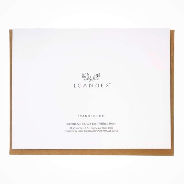 Card - Good Luck - Best Wishes Beach by 1Canoe2