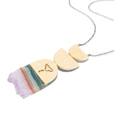 Necklace - Starry Home Crystal (Gunmetal) by Fernworks, image 6 of 7