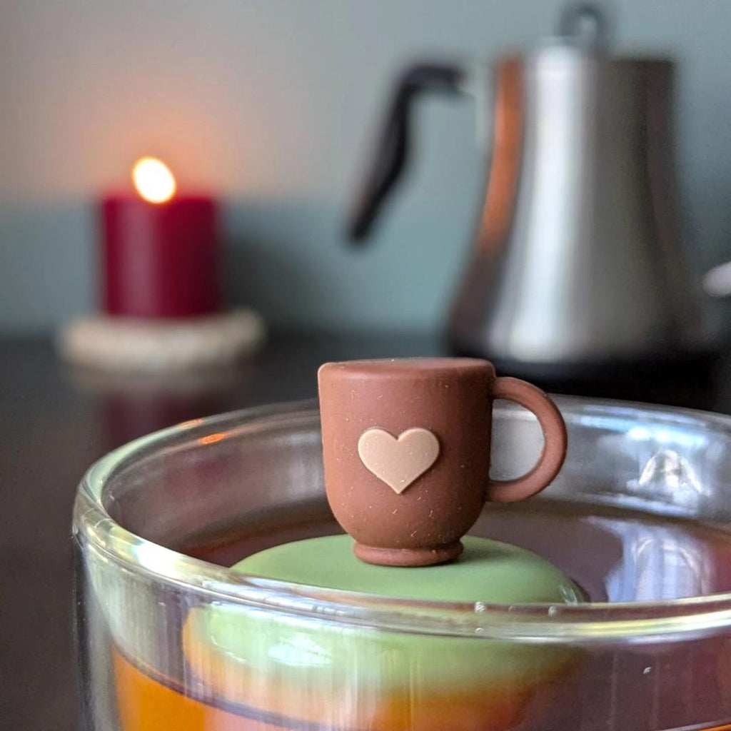 Tea Infuser - Heart Tea Cup (Green Base) by Float2Infuse