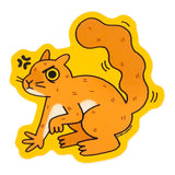 Sticker - Angry Squirrel by Curlworks, image 1 of 2