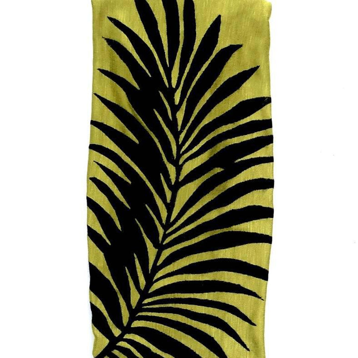 Headbands - Palm Leaf on Chartreuse Green by Windsparrow Studio