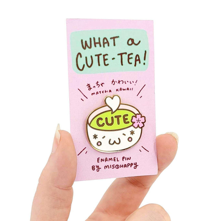 Enamel Pin - Cute Tea by Mis0 Happy