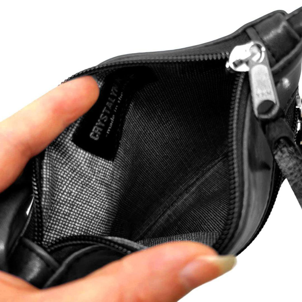 Bag - Cha Cha Tall Adjustable Small Cross Body (Black) by Crystalyn Kae