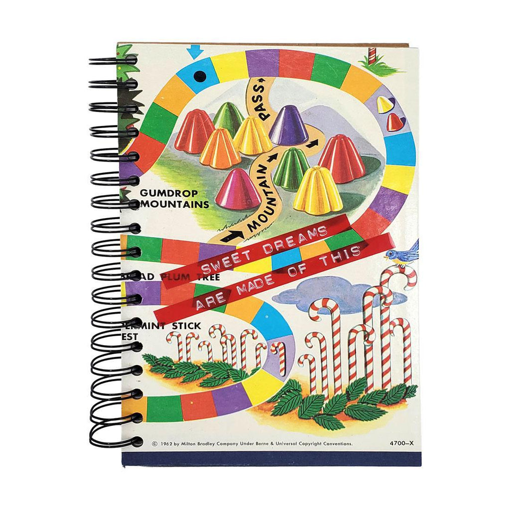 Journal - Vintage Sugar World Game (Sweet Dreams) by Crafty Earth Monkey