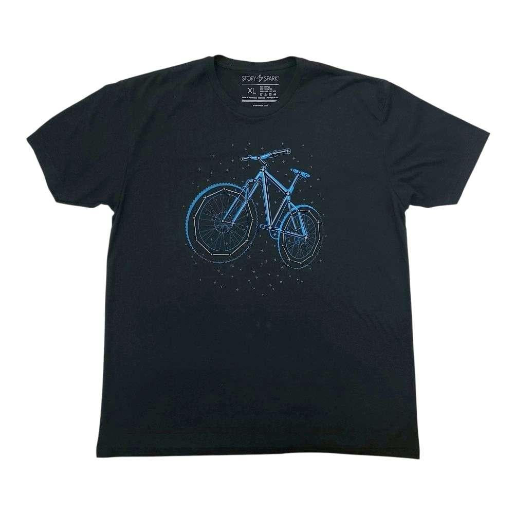 Adult Crew Neck - Night Rider Black Glow in the Dark Tee (XS - 2XL) by STORY SPARK