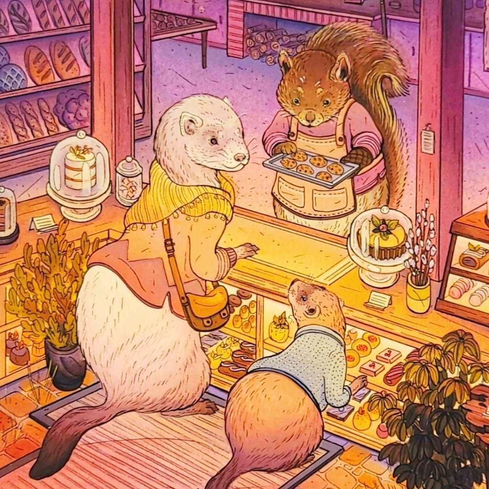 Art Print - 10x12in - Baker's Den by Nimasprout