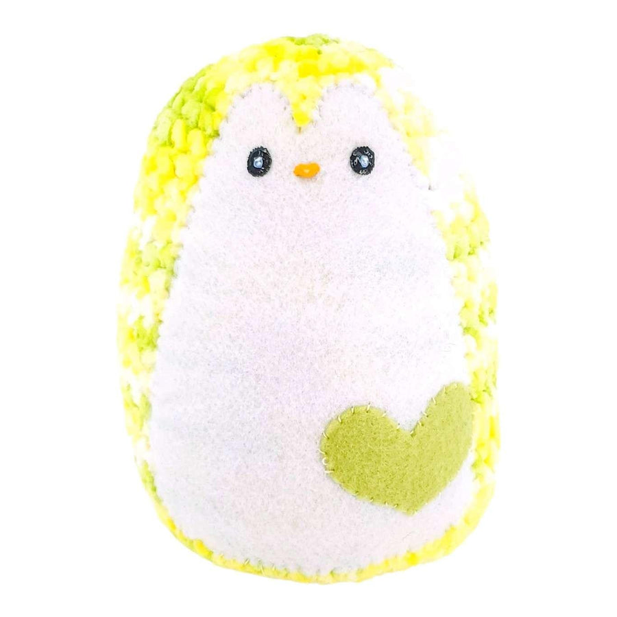Plush Toy - Large Penguin (Lemon Lime with Green Heart) by Moyo Workshop, image 7 of 7