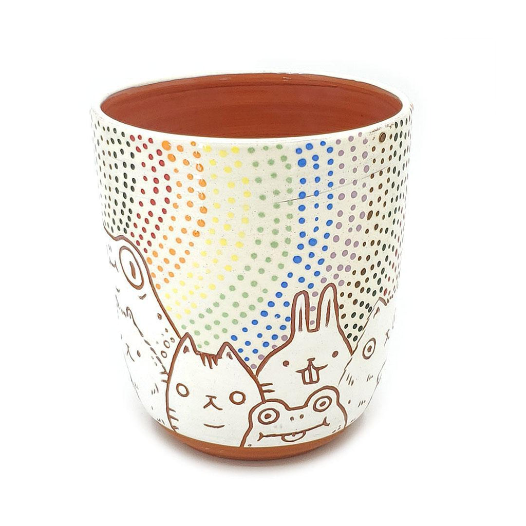 Tumbler - Tall 4 in - Critter Town Rainbow Group 2 (Assorted F - J)  by Dwadlings