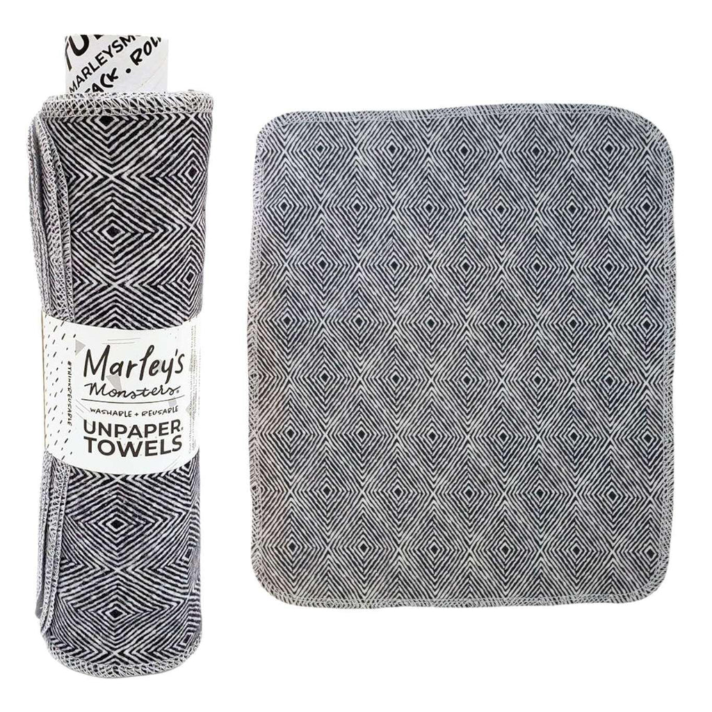 UNpaper® Towels - Cotton Flannel Reusable Cloths (Assorted Matched Styles) by Marley’s Monsters