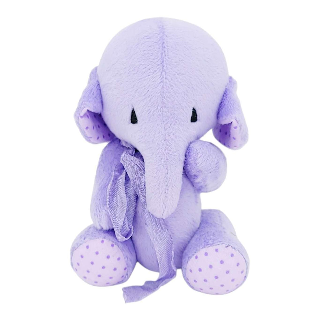 Plush - Purple Elephant with Polka Dots and Scarf by Frank and Bubby