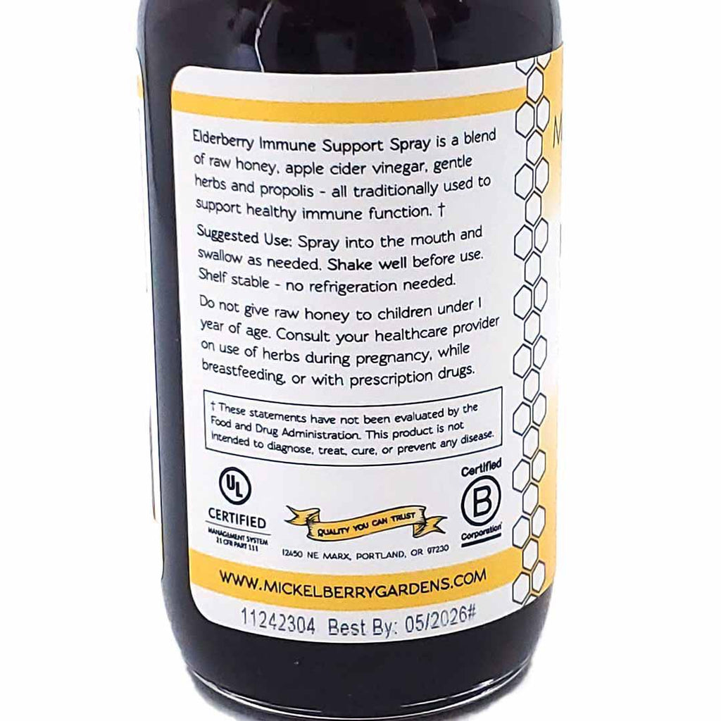 Herbal Honey Spray - Elderberry (Immune Support) by Mickelberry Gardens